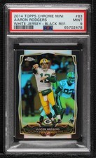 2014 Topps Chrome Mini Black Refractor 14/15 Aaron Rodgers #83 PSA 9 MINT w3d