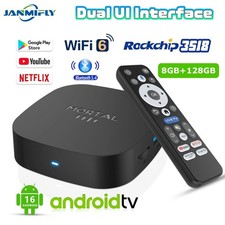 2025 Nuovo T1+ 8K 4K HD TV Box Android 16.0 RK3518 Quad Core 8GB RAM 128GB ROM Dua