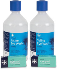 Reliance Medical Eyewash Refill - Ideal for Workplace, Home, Travel, Holiday, In