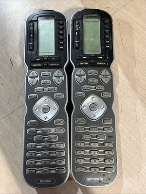x2 GENUINE URC GENESIS MX-900 PROGRAMMABLE REMOTE CONTROL