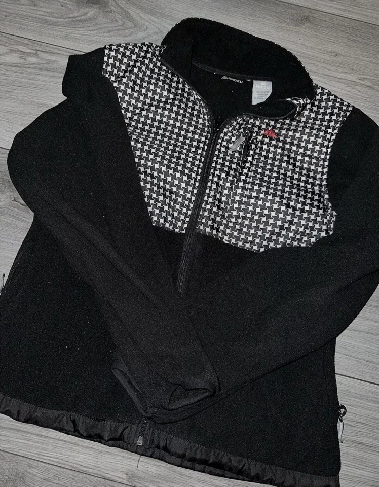 Womens Snozu Jacket, Size Large, Black, White, Fleece, Zipped Pockets, (27) - Image 3 of 4