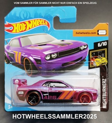 HOT WHEELS ''DODGE CHALLENGER DRIFT CAR'' NIGHTBURNERZ FYD13-D520 OVP UNGEÖFFNET