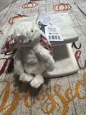 Jellycat Blossom Cream Bunny  Berry  Bag Charm Mini Plush Keychain