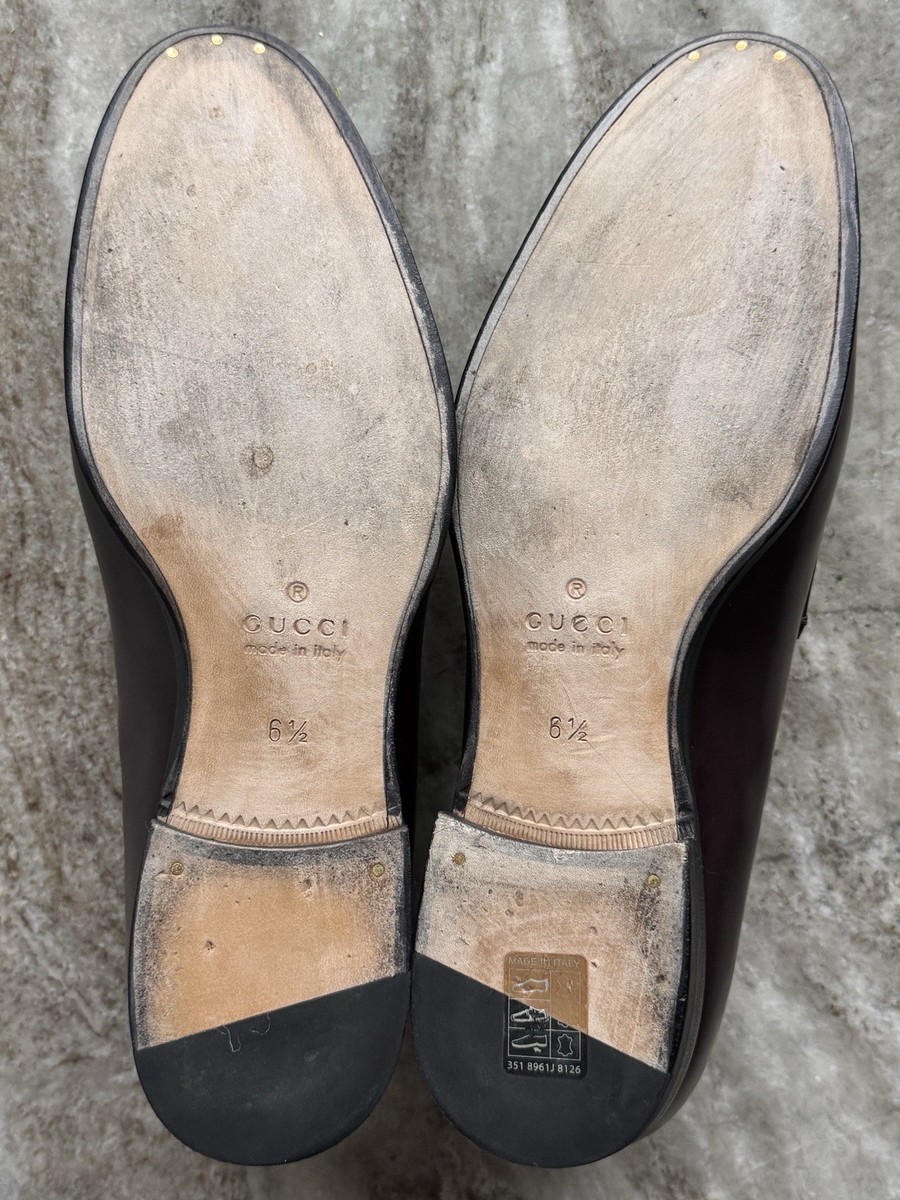 GUCCI Horsebit Brown Leather Loafer 6.5 / 7 US 1953 Jordaan  display picture 1