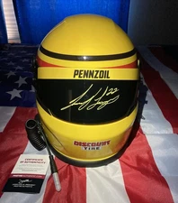 2025 Joey Logano Pennzoil Penske 3x Champion Signed Full Size NASCAR Helmet COA