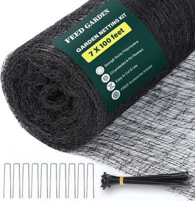 Heavy Duty Deer Netting - 7X100Ft Uv-Protected Garden Fence with 3/4'' Fine Mesh