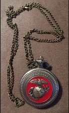New USMC Marine CORPS military Pocket Watch