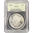 1880-S Morgan Silver Dollar MS63 PCGS Old Green Holder OGH