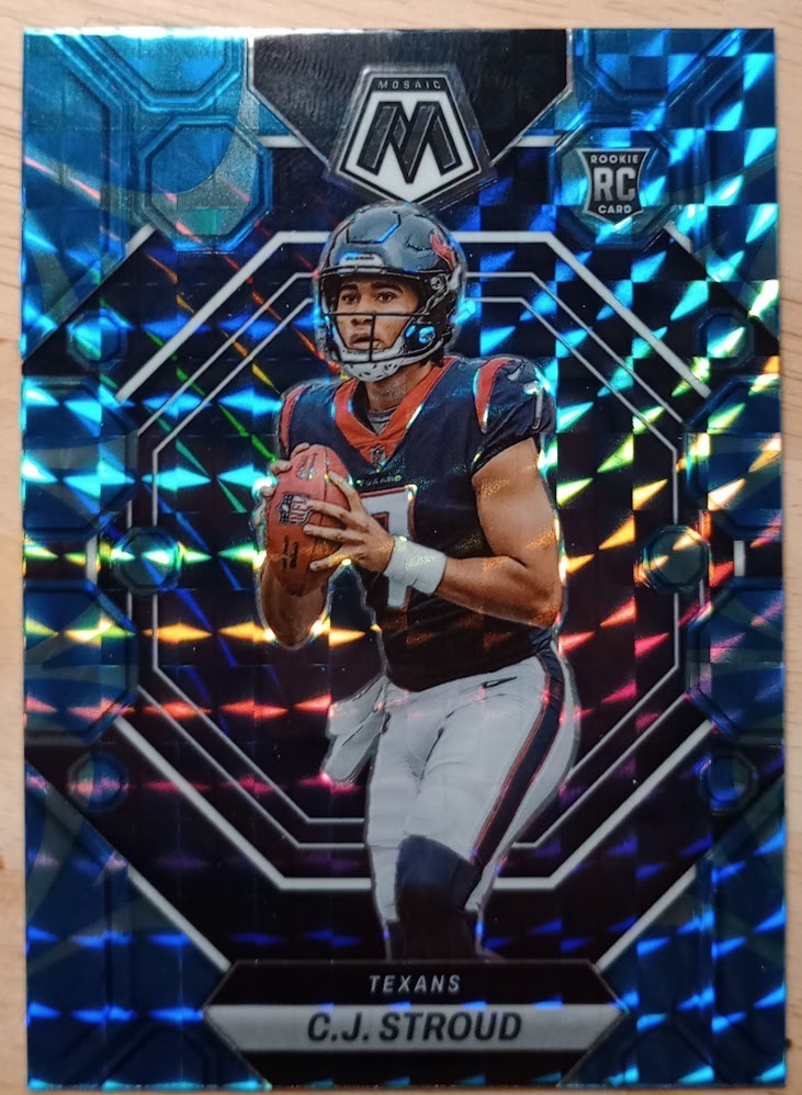 2023 Mosaic CJ Stroud Blue Reactive Mosaic Rookie RC #292 Texans