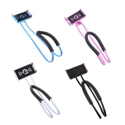 Adjustable Hanging Neck Lazy Cellphone Mount Desktop Stand Mobile Phone Holder