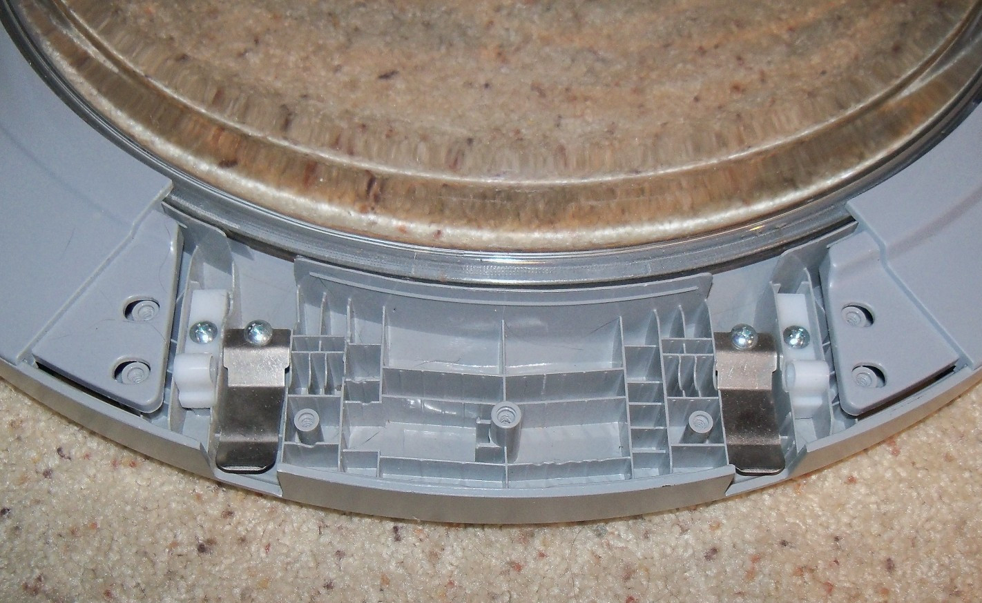 LG Washer Front Load Washing Machine Silver Door, Glass Assembly, 23" OD 7
