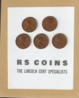 $5 SPECIAL  -LINCOLN CENTS  -FINES  1925/1926/1927/1928/1929  FREE SHIP #49A