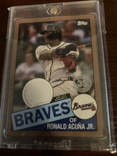 2020 Topps - 1985 Topps Relics Series 2 Ronald Acuña Jr. #85TR-RA Gold /50 (MEM)