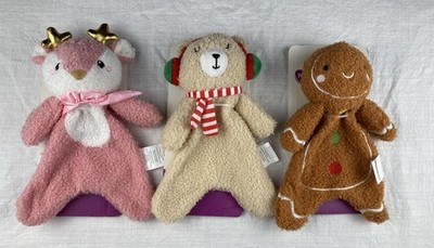 3 Parents Choice Soft Baby Lovey Security Blanket Crinkly Plush Lot