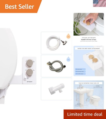 #ad Universal Fit Bidet Attachment with Warm Water amp; Adjustable Pressure for Comfort $387.99