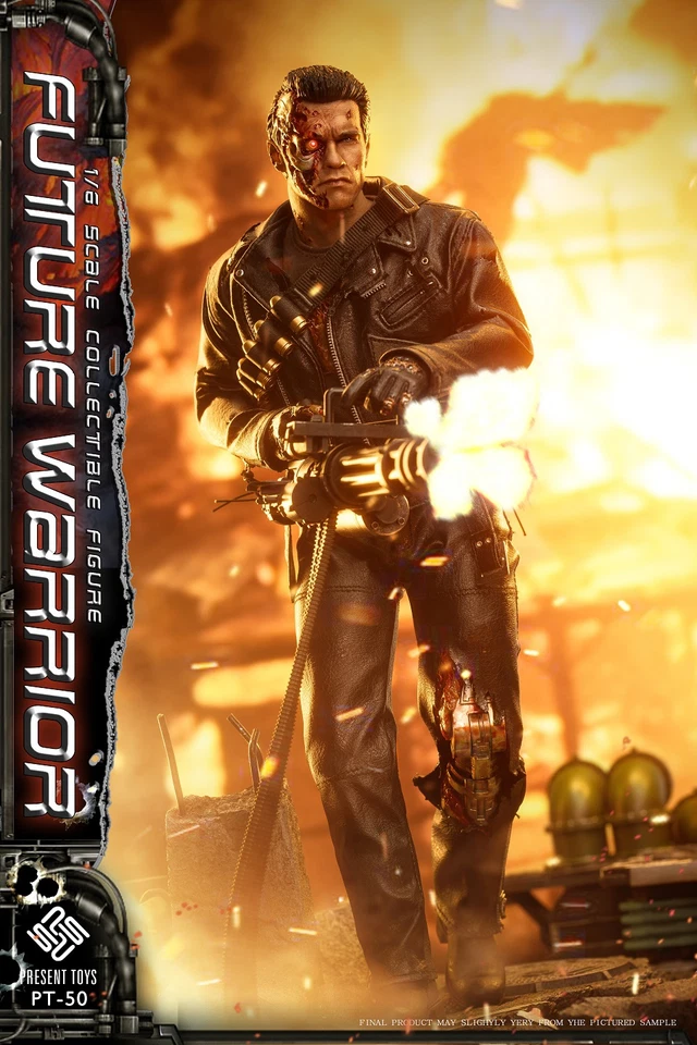 PRESENT TOYS Arnold Terminator 1/6 Action Figure Collection Deluxe Ver. 12'' - Image 2 of 4