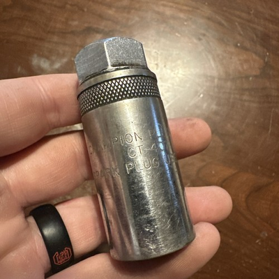 #ad Champion Plug Mate Ct 407 13 16 Spark Plug Socket 3 8” Drive $14.99