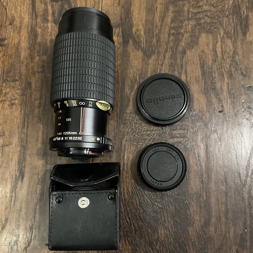 Gemini MC Auto Zoom/c-macro 1:4.5 f=80-205mm Camera Lens / Caps/ 3 Filters Set
