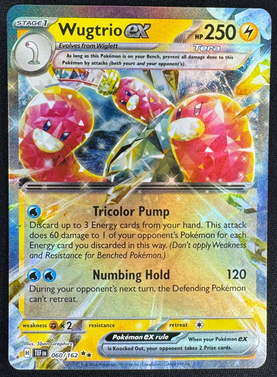 WUGTRIO EX 60/162 NM DOUBLE RARE TEMPORAL FORCES POKEMON 2024