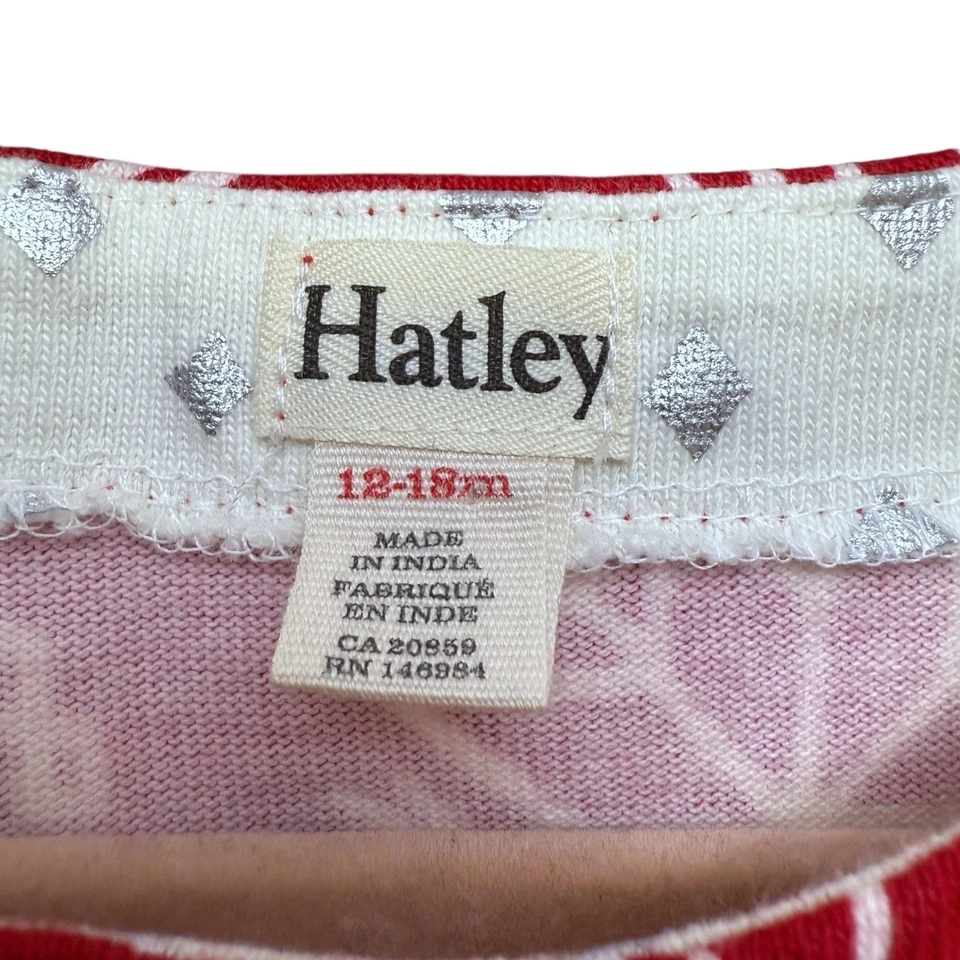 Vestido de férias Hatley 12-18 meses bebê menina vermelho flocos de neve crianças Natal - Imagem 4 de 4