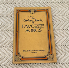 The Golden Book of Favorite Songs Various Artists Paperback Songbook Vintage 40s