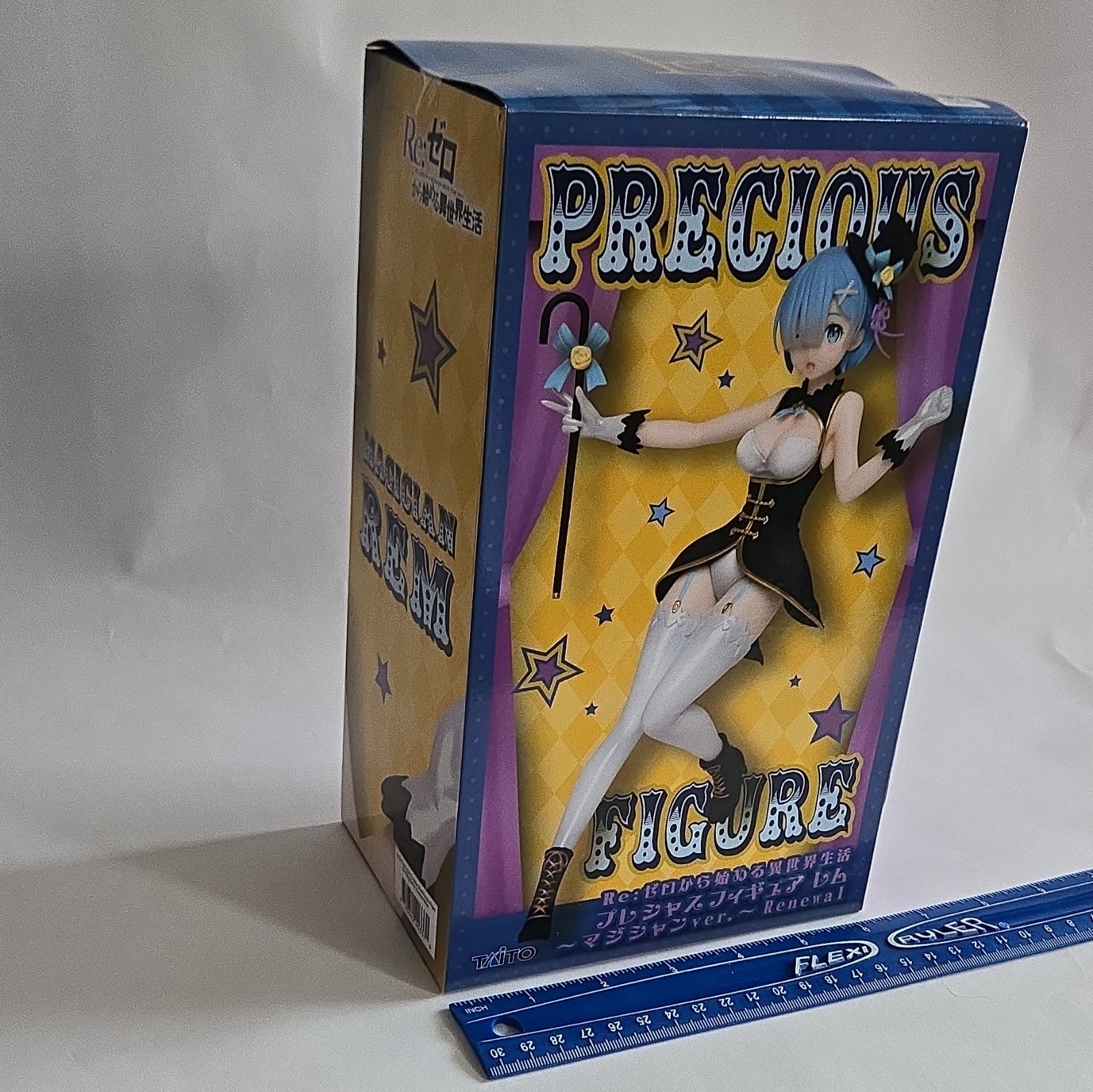 Rem Figure Box Taito Re:Zero Rem Precious Figure Magician Ver. Renewal Edition PVC ABS ...