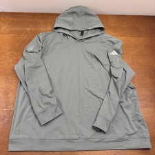 Adidas Hoodie Mens 2XL Green Pullover Golf Lightweight