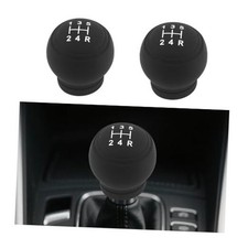 2PCS 5 Speed Gear Shift Knob Cover,Highly Elastic Silicone Car Gear Shift