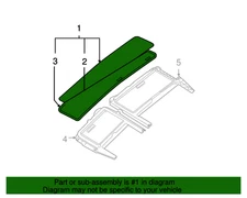New Genuine Nissan Roof Window-Glass Assembly OE 797007Y005