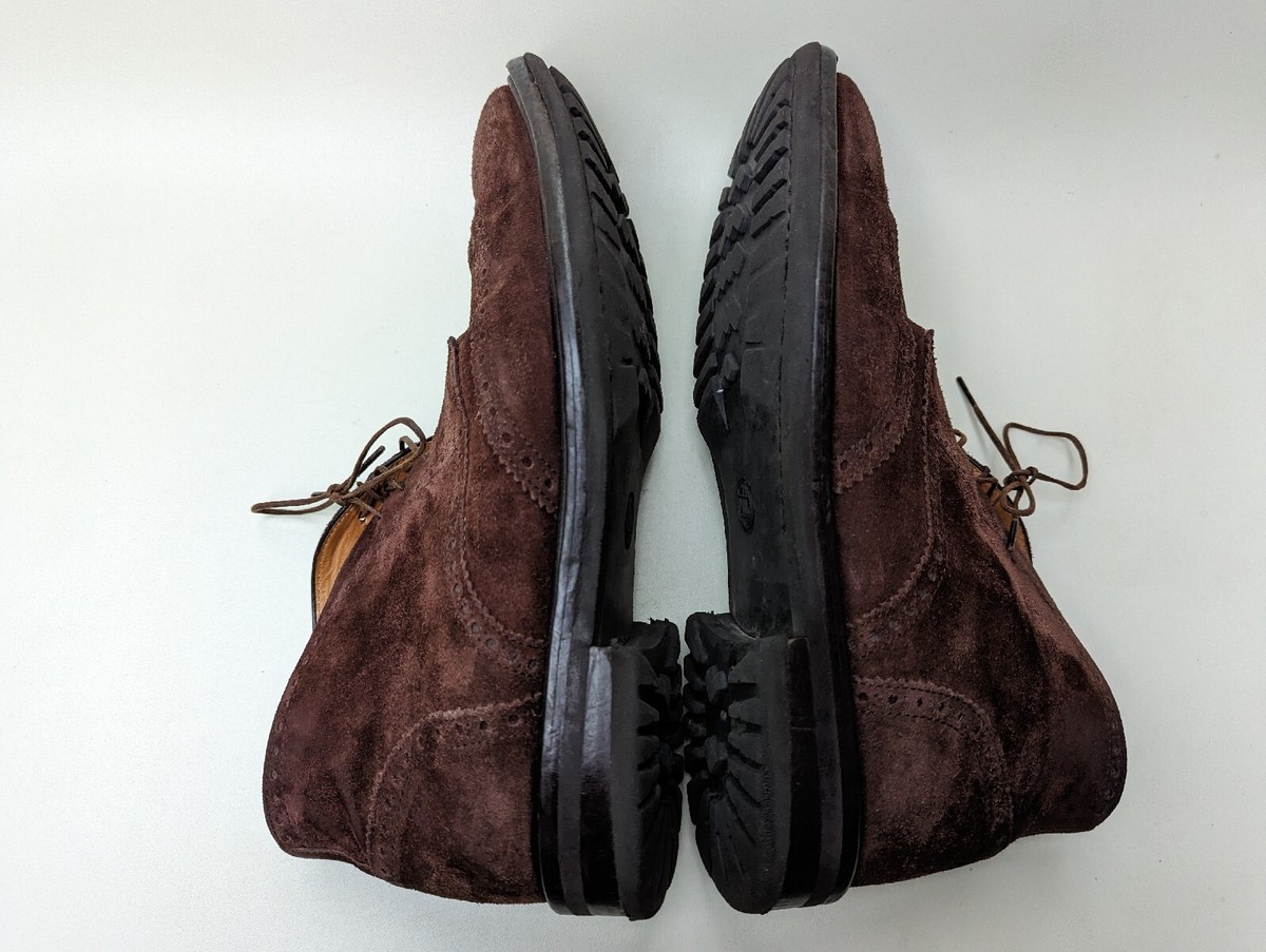 Di Bianco Gallo Brown Suede Wingtip Boot - Sz 9 di Bianco  main image 2