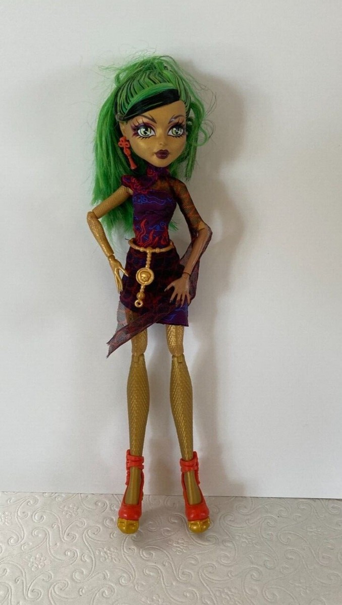 Monster High Jinafire Long Dragon Doll Green Black Purple