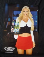 ST PAULI GIRL beer poster BERGLIND ICEY red skirt 2004