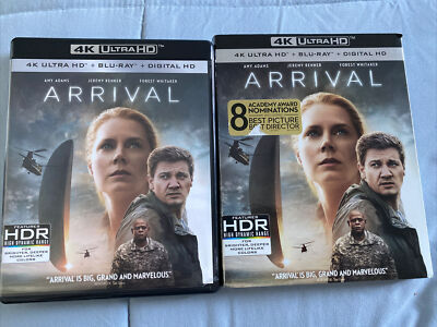 Arrival 4K UHD + Blu Ray + Slipcover!! LN