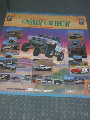 HYDRA / SCORE Baja 1000 Ford Trucks ''The Best Never Rest'' OFF ROAD POSTER MINT!