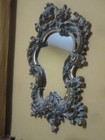 Vtg Bombay Company Very Ornate Mirror Gilded Gold Frame 26" by 17"