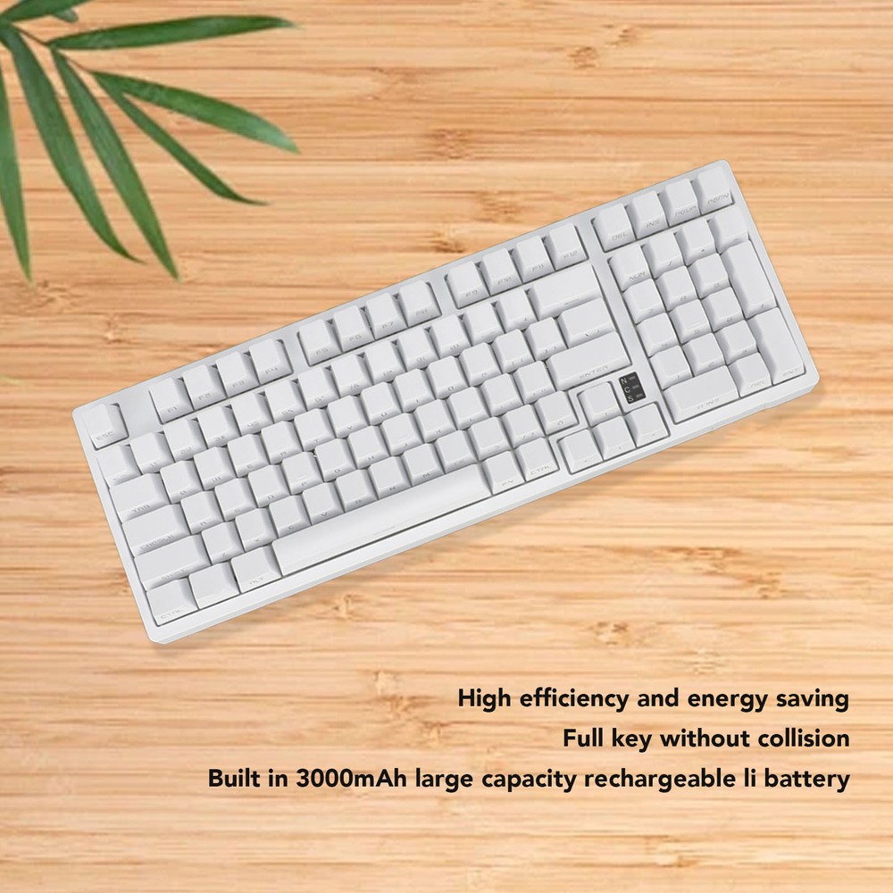 98-Key Wireless Mechanical Keyboard with 3-Mode Connectivity, Linear Switches, and RGB Backlight