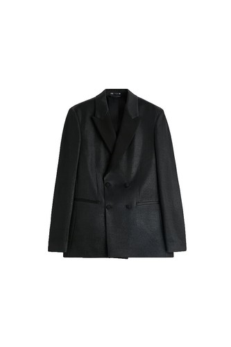 Zara New Men's Limited Edition Black Coat. Long Oversized Shiny