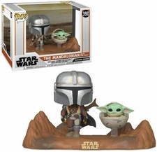 ¡¡CAJA DAÑADA!! Funko Pop! Momento Star Wars: El Mandaloriano y el Niño