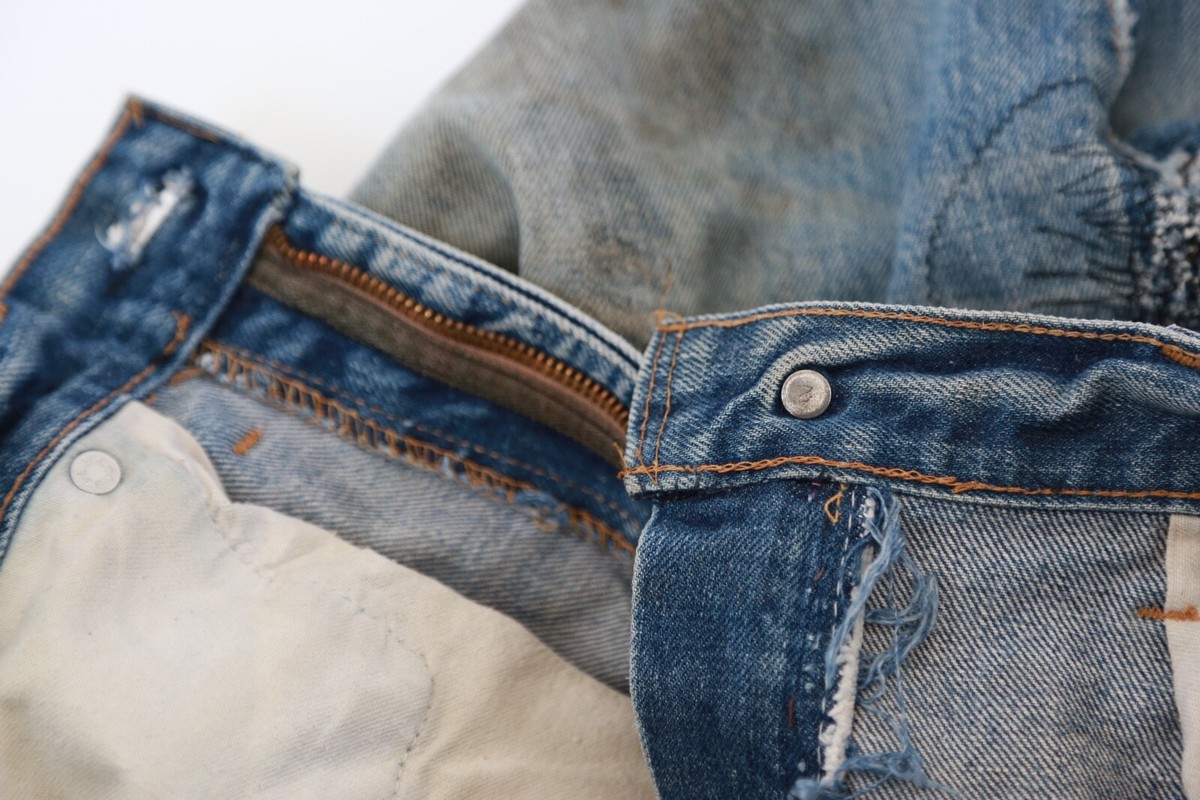 Vintage 60s Levis patch work jeans pre-1966 W35 L31