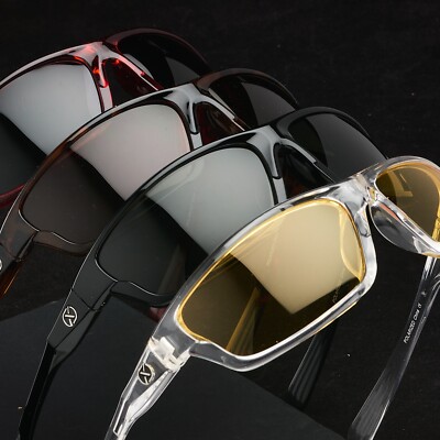 Polarized Wrap Around Sport Sunglasses Men Women UV400 Fishing Cycling Driving