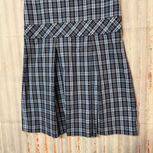 PARKER Blue Plaid Uniform Jumper V Neck Pleat Skirt Size 6 - Picture 4 of 6