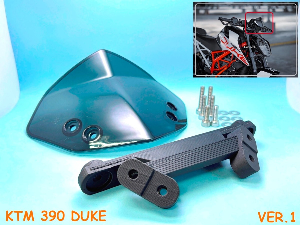 Custom Made - Windshield & bracket Ver. 1 (Fit to KTM 390 Duke