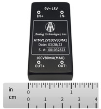 8W Isolated DC-DC Power Module Input 12V Output 100V 80MA ATMV12V100V80MA1 US