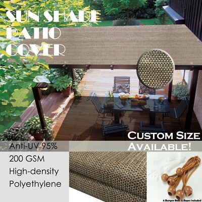 Panel de cortina de patio pérgola cubierta pantalla de privacidad 90%