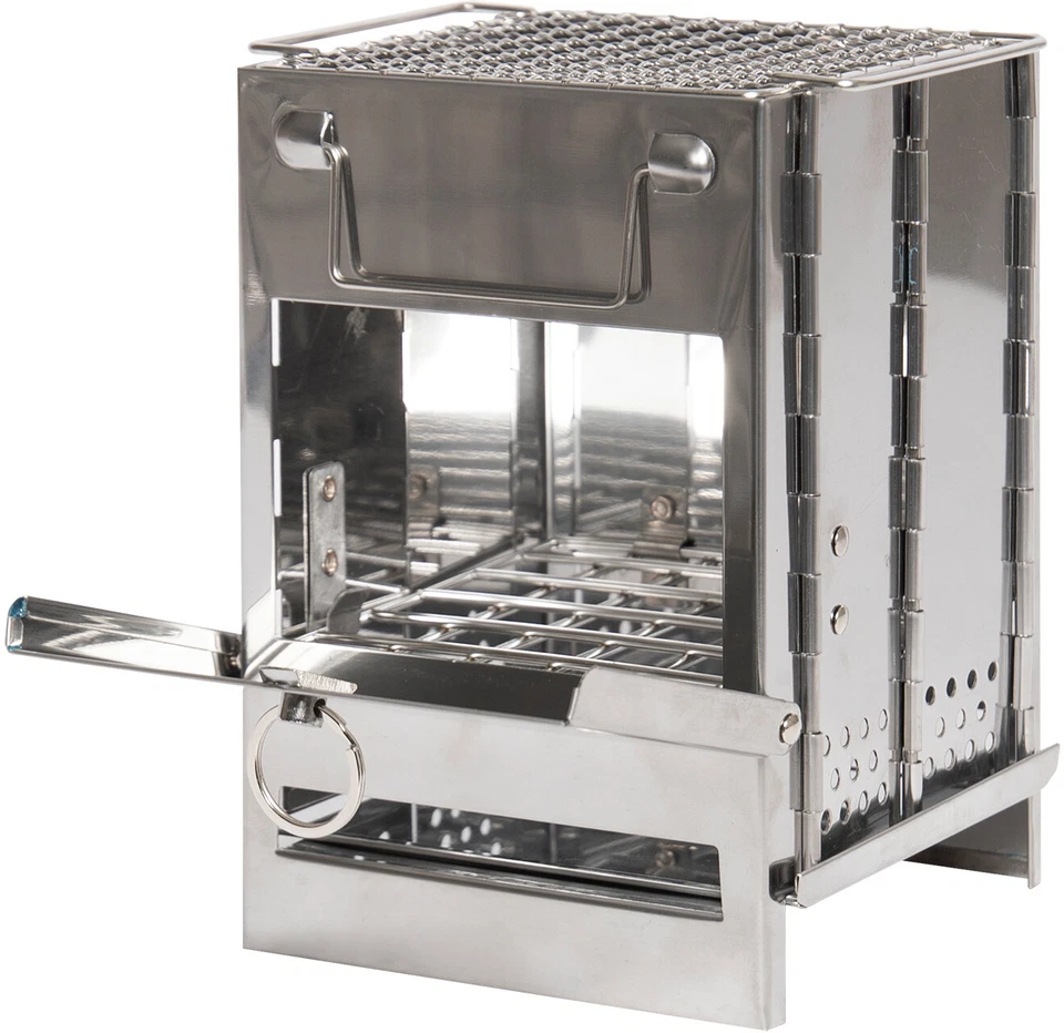 Stainless Steel Portable Camping Stove Foldable Commando Cooker Hiking Travel - Image 2 of 4