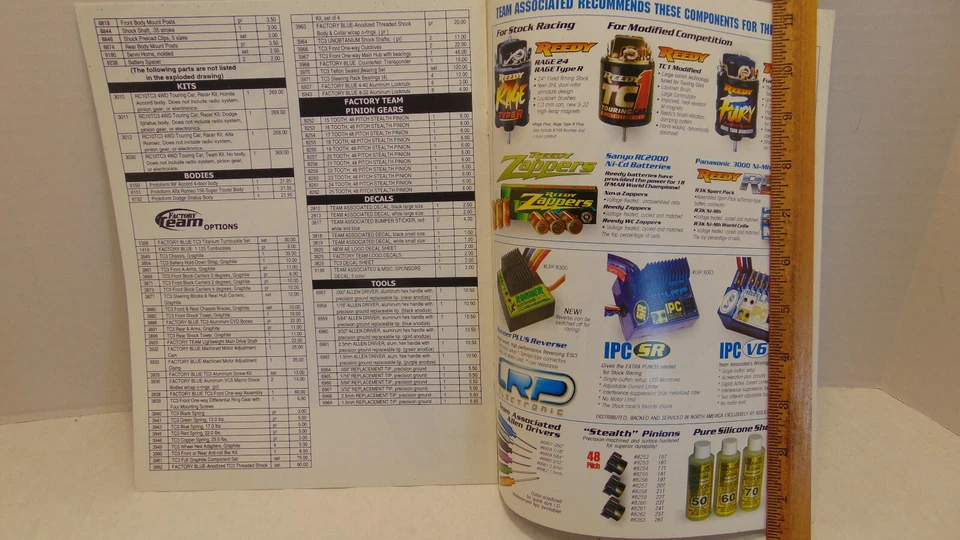 Vintage 1999 Team Associated RC10TC3  Brochure/Parts Explosion/Parts List - Image 2 of 2