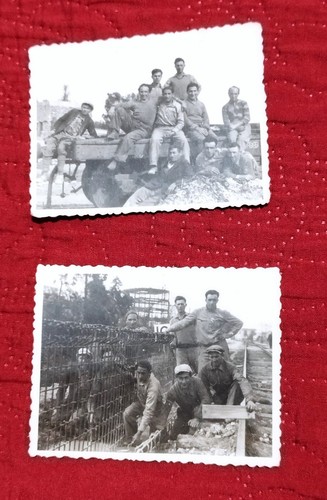 Lot X17 photos Jewish Family Judaica Palestine 1930s 1940s Construction workers - Picture 8 of 13