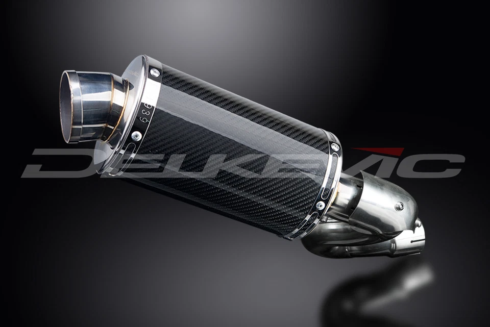 Aprilia Tuono V4 R V4R 2011-2013 Slip On 9" Oval Carbon Exhaust Muffler Kit - Image 4 of 4