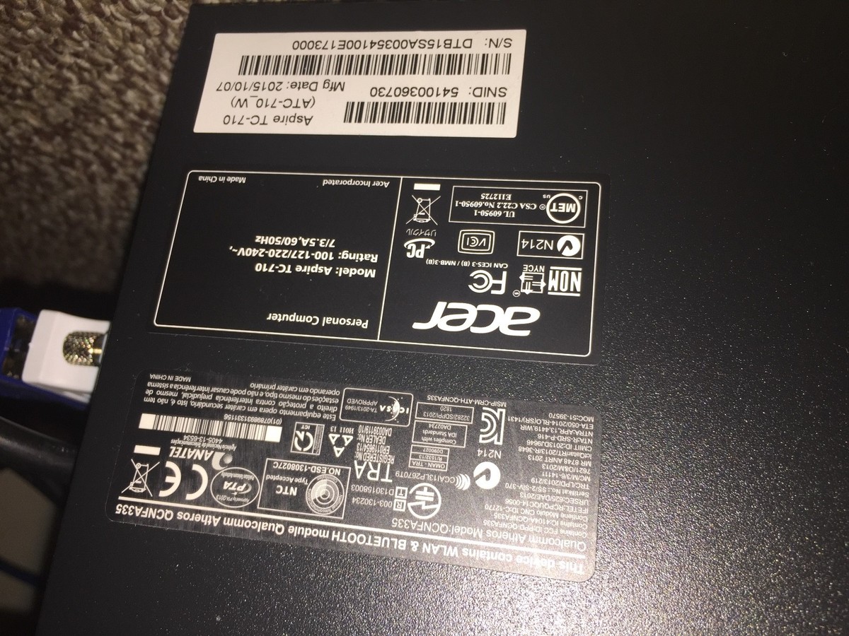 ACER TC-710 i5 GHz Desktop 8G RAM 2TB Hard drive Australia