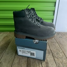 Timberland 6in Premium Boot Forge Grey Boots Classic 13 Youth New In Box